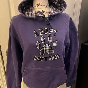 Purple Adopt Don't Shop Hoodie